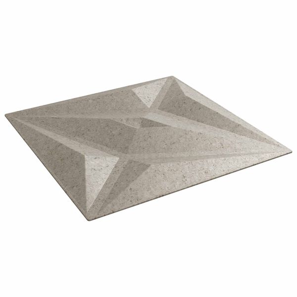 vidaXL N&aacute;stenn&eacute; panely Hviezda 12 pcs Star Beton 50 x 50 cm XPS Pena
