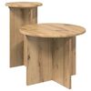 vidaXL Sada pr&iacute;ručn&yacute;ch stol&iacute;kov 2 ks Dub artisan &Oslash; 45 x 35 cm