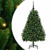 vidaXL Umel&yacute; vianočn&yacute; stromček 120 cm 150 LED Tepl&aacute; biela PVC a oceľ