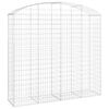 vidaXL Obl&uacute;kov&yacute; gabionov&yacute; k&ocirc;&scaron; 200x50x180/200 cm pozinkovan&eacute; železo
