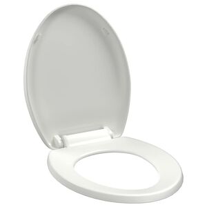 vidaXL WC sedadlo, pomal&eacute; skl&aacute;panie, r&yacute;chloup&iacute;nacie, biele
