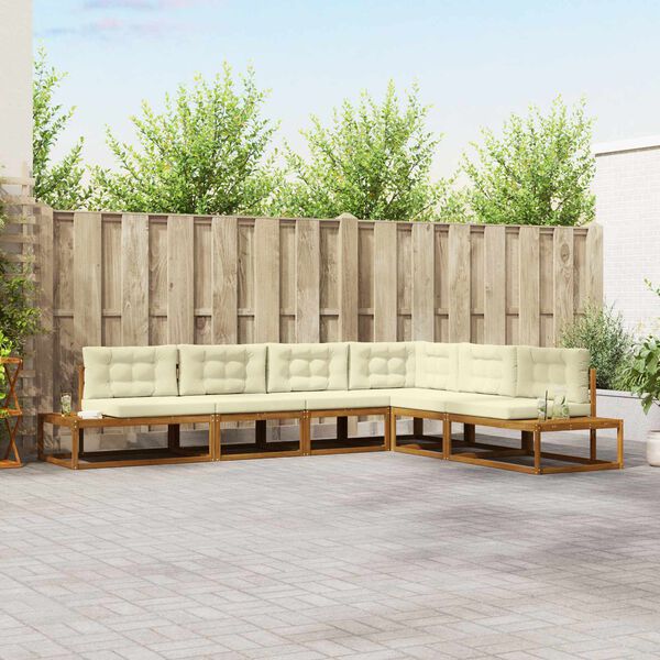 vidaXL Z&aacute;hradn&aacute; s&uacute;prava gaučov 6 Kus Pr&iacute;rodn&aacute; a kr&eacute;mov&aacute;