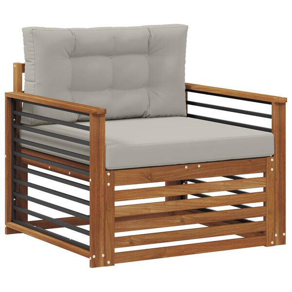 vidaXL Z&aacute;hradn&aacute; s&uacute;prava gaučov Mas&iacute;vne ak&aacute;ciov&eacute; drevo a polyester