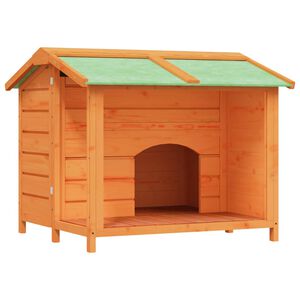 vidaXL Koterec pre psa hned&yacute; 96x87x80,5 cm borovicov&yacute; mas&iacute;v