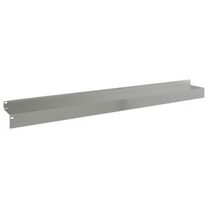 vidaXL Obrubn&iacute;k tr&aacute;vnika 10 ks 100 x 10 x 8 cm Oceľ Strieborn&aacute;