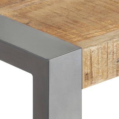 vidaXL Jedálenský stôl 70x70x75 cm, surový mangový masív