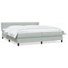 vidaXL Box Spring Posteľ s matracom Svetlosiv&aacute; 180x220 cm Zamat