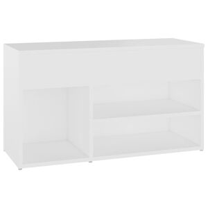 vidaXL Lavica na top&aacute;nky, biela 80x30x45 cm, kompozitn&eacute; drevo