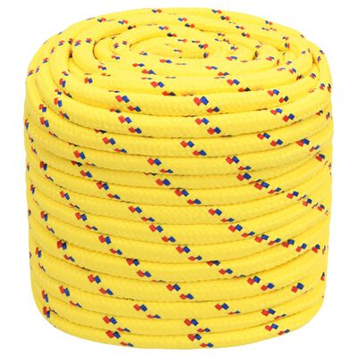 vidaXL Lodné lano žlté 16 mm 25 m polypropylén