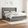 vidaXL Boxspring posteľ s matracom tmavosiv&aacute; 160x200 cm l&aacute;tka