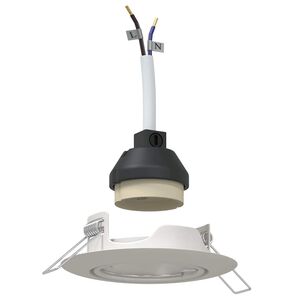 vidaXL Bodov&eacute; svetlo 6 pcs Biela 9 x 9 x 2.5 cm Kov