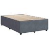 vidaXL Posteľn&yacute; r&aacute;m boxspring s matracom tmavosiv&yacute; 90x190 cm zamat