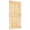 vidaXL Posuvn&eacute; dvere NARVIK Pr&iacute;rodn&aacute; a čierna 100 x 210 cm (213,5 cm)