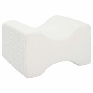 vidaXL Knee Pillow Biely Pam&auml;ťov&aacute; pena a polyester 26 x 21,5 x 15 cm