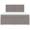vidaXL Posteľn&yacute; r&aacute;m boxspring s matracom sivohned 180x200 cm l&aacute;tka