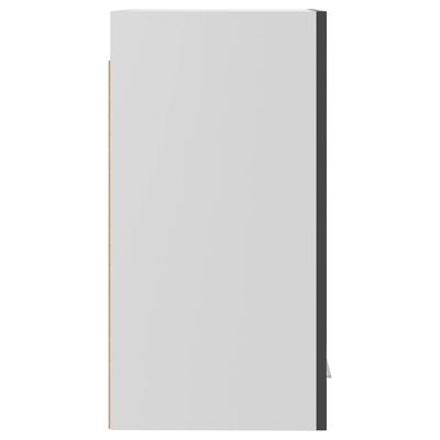 vidaXL Závesná skrinka, lesklá sivá 29,5x31x60 cm, kompozitné drevo