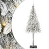 vidaXL Vianočn&yacute; stromček s 300 LED-i Biela 210 cm PE a oceľ