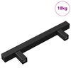 vidaXL Rukov&auml;ť skrine 420 ks Čierna 150 x 12,3 x 35,2 mm Nerezov&aacute; oceľ