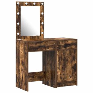vidaXL Toaletn&yacute; stol&iacute;k 2 pcs Hned&aacute; 50 x 41 x 135 cm Kompozitn&eacute; drevo