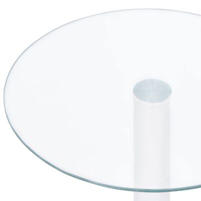 vidaXL Konferenčný stolík priehľadný 40 cm tvrdené sklo