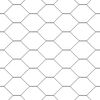 vidaXL Hexagon&aacute;lny plot Siv&aacute; 0,4 x 25 m PVC