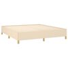 vidaXL Posteľn&yacute; r&aacute;m boxspring s matracom kr&eacute;mov&yacute; 180x200 cm l&aacute;tka