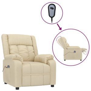 vidaXL Elektrick&eacute; skl&aacute;pacie kreslo kr&eacute;mov&eacute; l&aacute;tka