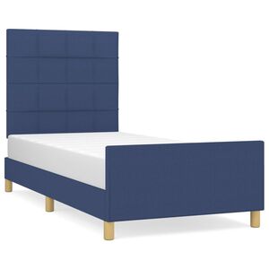 vidaXL R&aacute;m postele bez matraca Modr&aacute; 80x200 cm L&aacute;tka