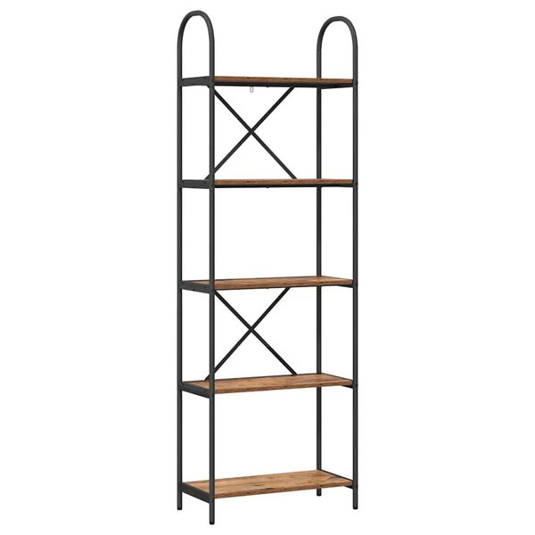 vidaXL Reg&aacute;l na knihy Star&eacute; drevo 60 x 30 x 183 cm Kompozitn&eacute; drevo