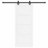vidaXL Posuvn&eacute; dvere Biela a čierna 83 x 202 cm