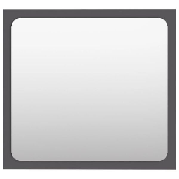 vidaXL Kúpeľňové zrkadlo, sivé 40x1,5x37 cm, kompozitné drevo