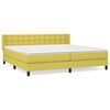 vidaXL Boxspring posteľ s matracom zelen&aacute; 200x200 cm l&aacute;tka