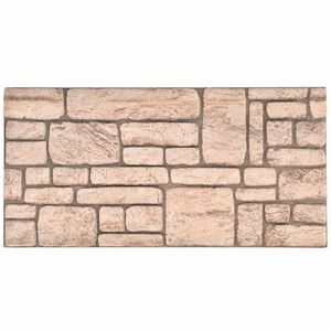 vidaXL N&aacute;stenn&eacute; panely 10 ks 100 x 50 cm B&eacute;žov&aacute; EPS pena