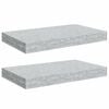 vidaXL Pl&aacute;vaj&uacute;ce n&aacute;stenn&eacute; police 2 ks bet&oacute;novo-siv&eacute; 40x23x3,8 cm MDF
