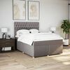 vidaXL Boxspring posteľ s matracom sivohned&yacute; 140x190 cm l&aacute;tka