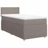 vidaXL Posteľn&yacute; r&aacute;m boxspring s matracom sivohned&yacute; 90x190 cm l&aacute;tka