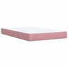 vidaXL Boxspring posteľ s matracom, ružov&aacute; 120x190 cm, zamat