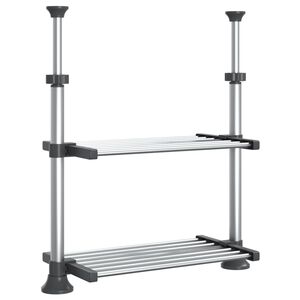 vidaXL Kuchynsk&aacute; polica 50x25x(50-70) cm hlin&iacute;k