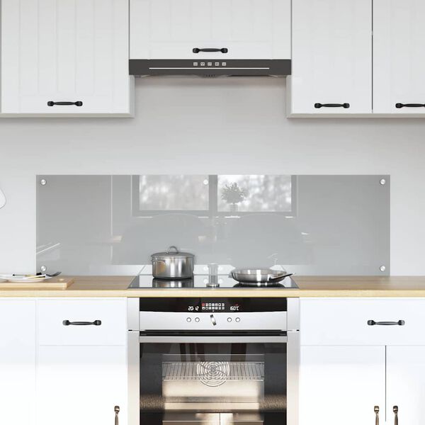 vidaXL Kuchynsk&yacute; backsplash 2 pcs Svetlosiv&aacute; 70 x 40 cm tvrden&eacute; sklo