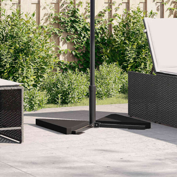 vidaXL Z&aacute;važie na d&aacute;ždnikov&eacute; taniere 2 ks Čierna žula trojuholn&iacute;kov&aacute;