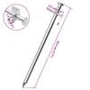 vidaXL Stanové kolíky 24 ks 19,5 cm 8 mm pozinkovaná oceľ