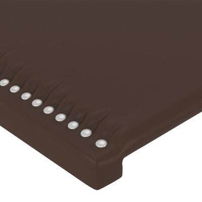 VidaXL Čelo postele hnedé 90x5x118/128 cm umelá koža