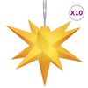 vidaXL Vianočn&eacute; svetlo s LED 10 ks, žlt&eacute; 10 cm