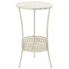 vidaXL Okr&uacute;hly kovov&yacute; bistro stol&iacute;k vintage prevedenie 40x70 cm biely