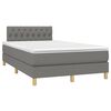 vidaXL Boxspring posteľ s matracom a LED, tmavosiv&aacute; 120x190 cm, l&aacute;tka