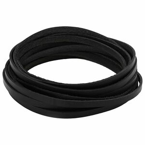 vidaXL Kožen&yacute; remienok Čierna 1000 x 0,5 cm Koža