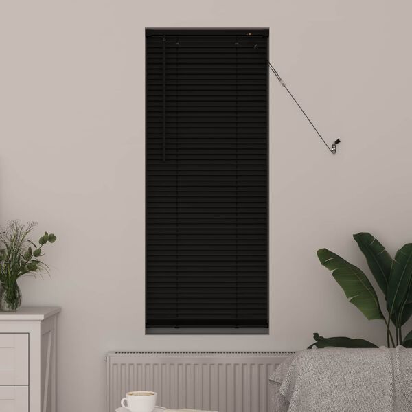 vidaXL Žal&uacute;zia Nastaviteľn&aacute; Čierna 150 x 50 cm PVC