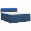 vidaXL Posteľ boxspring s matracom Modr&aacute; 160 x 200 cm L&aacute;tka