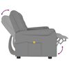 vidaXL 2-miestne sklápacie masážne kreslo+držiak na poháre, sivé