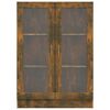 vidaXL Vitrína dymový dub 82,5x30,5x115 cm spracované drevo